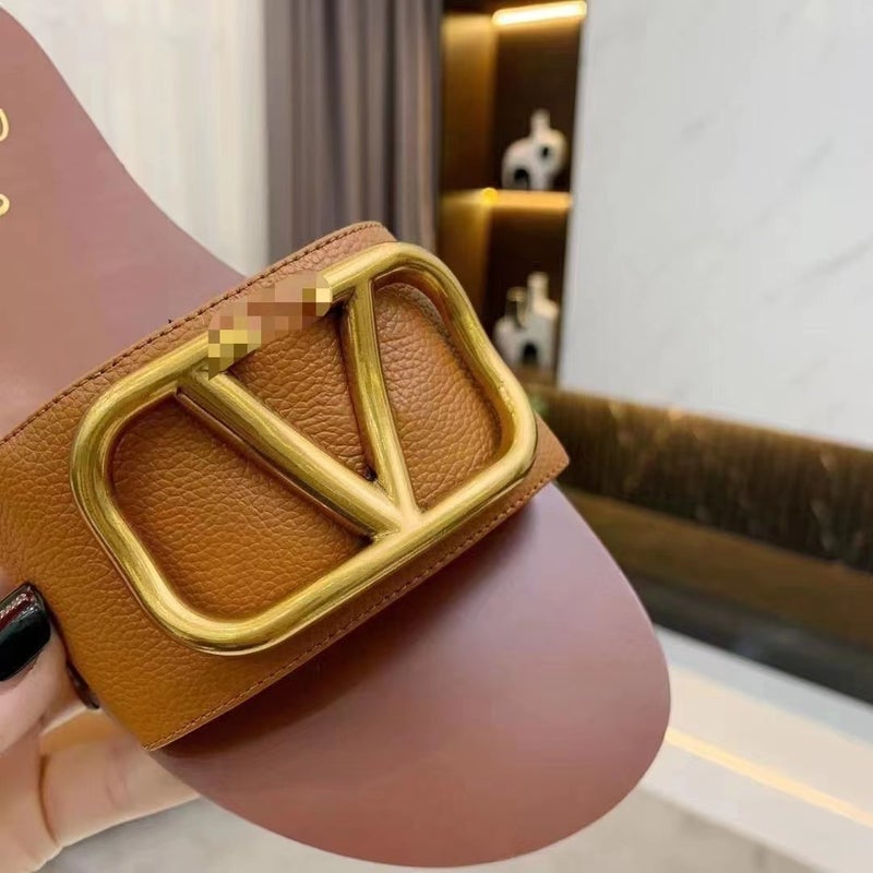 صنادل نسائية مسطحة جديدة للتجارة الخارجية لخريف 2023، تصميم عصري يناسب جميع الأذواق بنمط ليتشي للنساء - Image 5