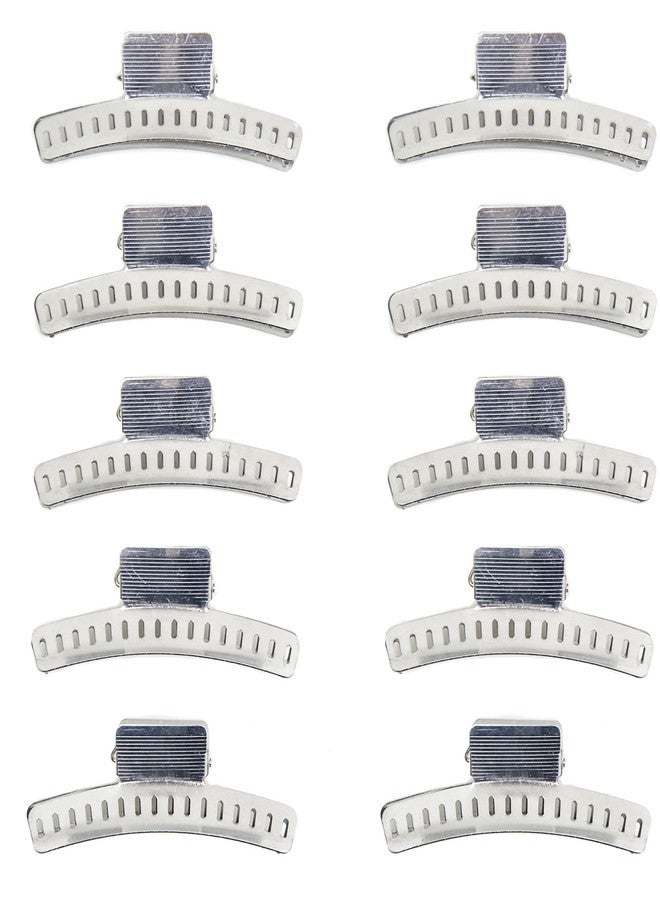 Salon Supply Co Aluminum 3 Butterfly Clips - Set of 10 - Fingerwave and Marcel Wave Setting Clamps - Image 1