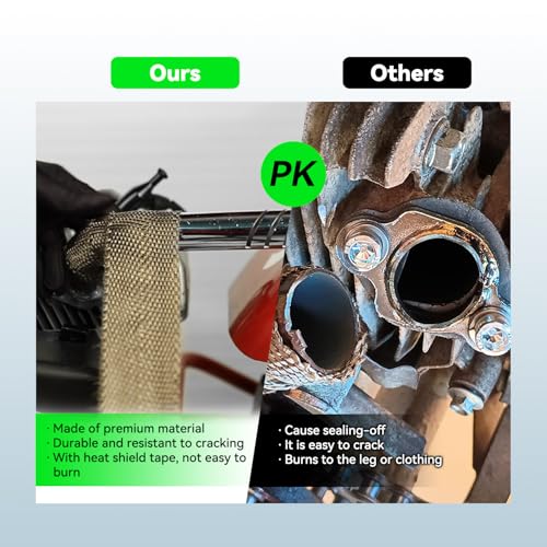 XIKOBY Upgrade Header Exhaust Pipe Kit for Predator 212cc 196cc Coleman Mini Bike CT200U BT200X B200R KT196 Go Kart 6.5HP GX160 GX200 Clone Engine Baja Warrior MB165 Massimo MB200 Performance Parts - Image 5