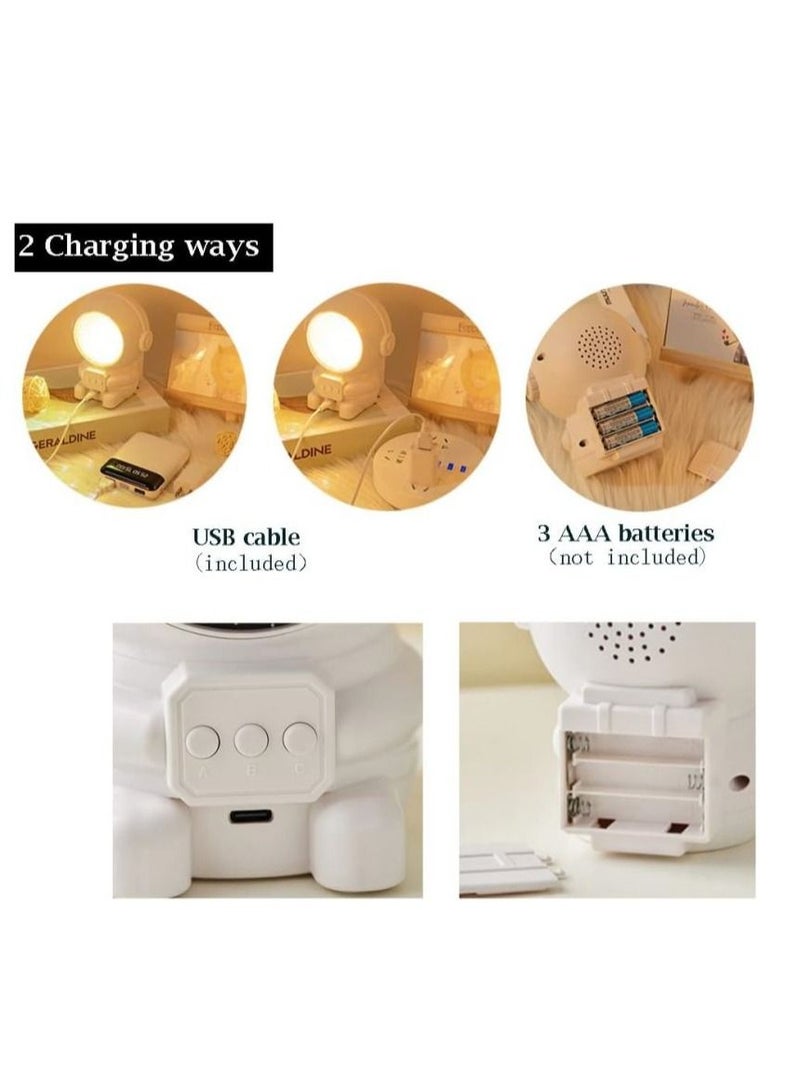 Cool Baby Night Light Projector for Kids Star Astronaut Projector with 9 Songs 8 Patterns, 360 Degree Rotation Night Light Gifts for Girls Boys - Image 5