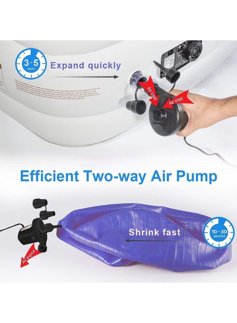 Mattress Inflatable Electric Air Pump Black - Image 2