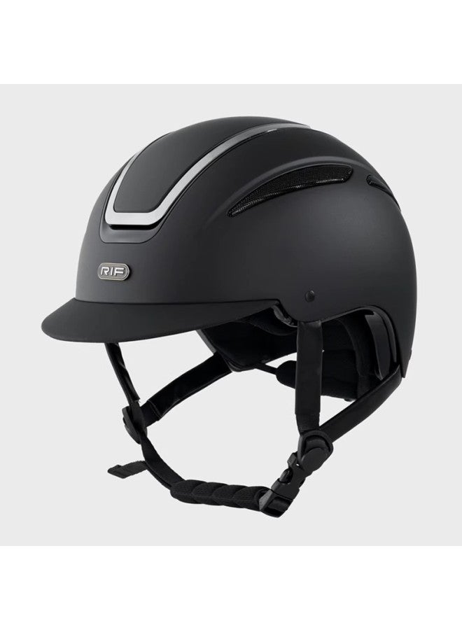 Black silver Frame New Rif Helmet Equestrian Helmet Shock-absorbing And Anti-collision Professional Equestrian Equipment Riding Helmet 266.4cm Dragon