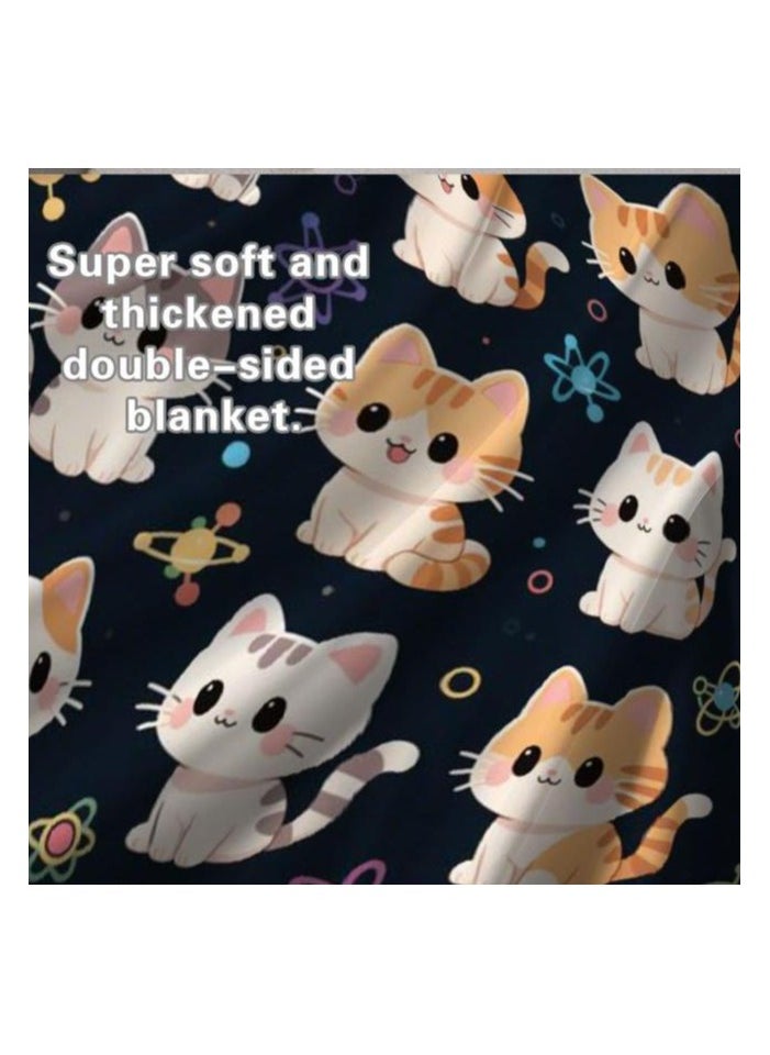 General - Baby and children's cartoon flannel thin blanket (warm and comfortable, suitable for sleep, game use) 70cm*100cm - 215 - Image 1
