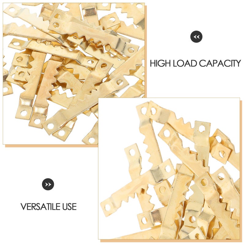 30 Pcs Heavy Duty Picture Frame Hangers Serrated Invisible Hooks with Screws for Wall Mounting - Image 4