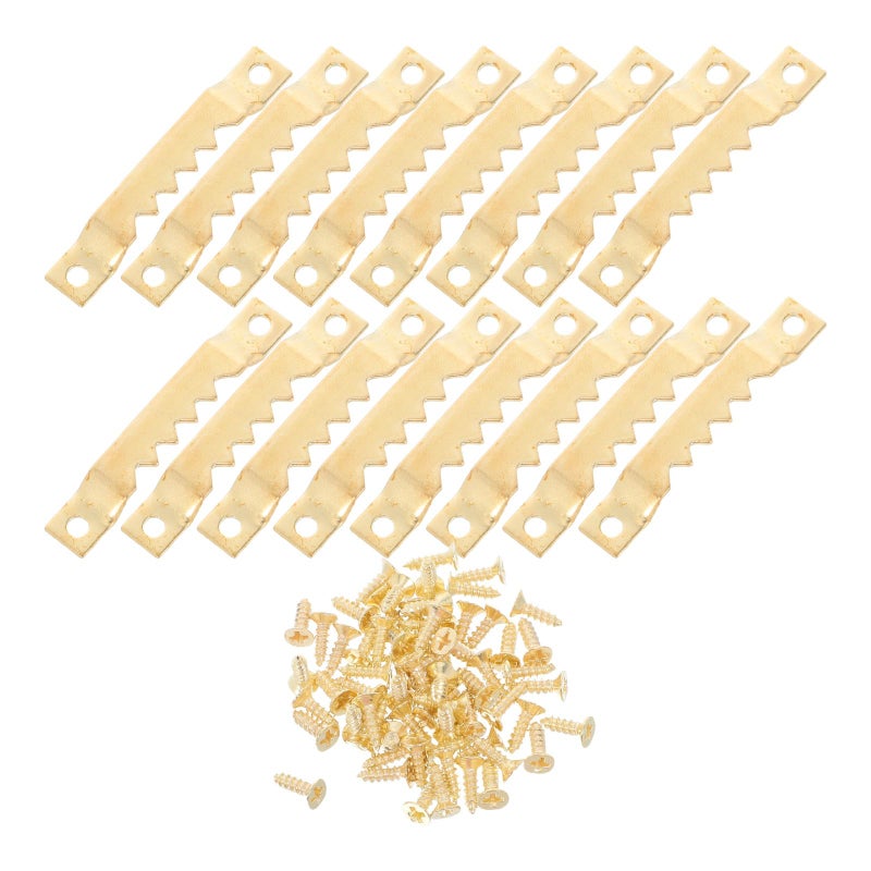 30 Pcs Heavy Duty Picture Frame Hangers Serrated Invisible Hooks with Screws for Wall Mounting - Image 2