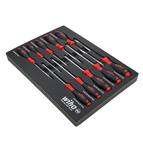 Wiha 30280 10 Piece SoftFinish Cushion Grip Screwdriver Tray Set - Image 2