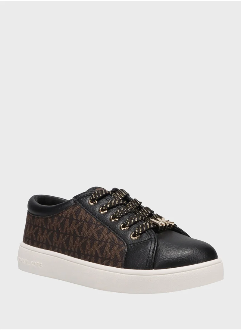 مايكل كورس Kids Jem Monogram Low Top Sneakers