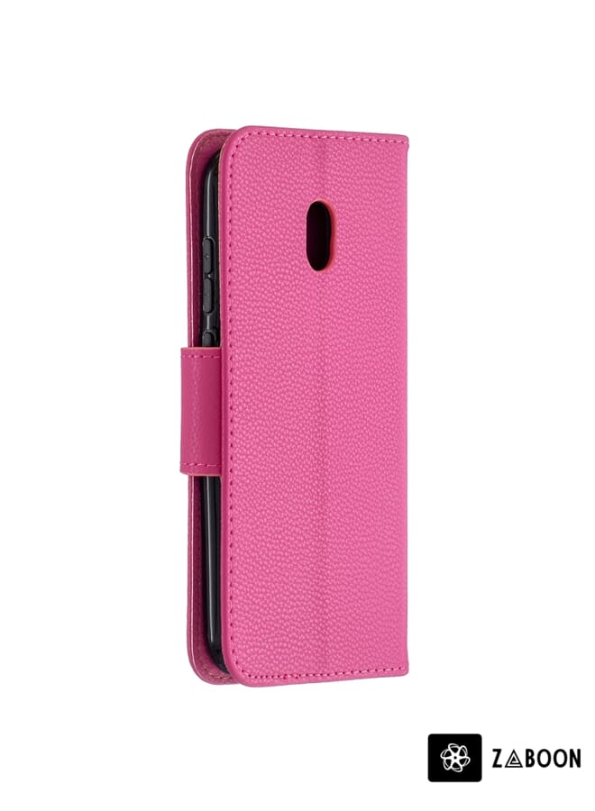 Zaboon Protective Case Cover For Nokia C1 Plus Litchi Texture Pure Color Horizontal Flip Leather Case with Holder & Card Slots & Wallet & Lanyard - Image 3