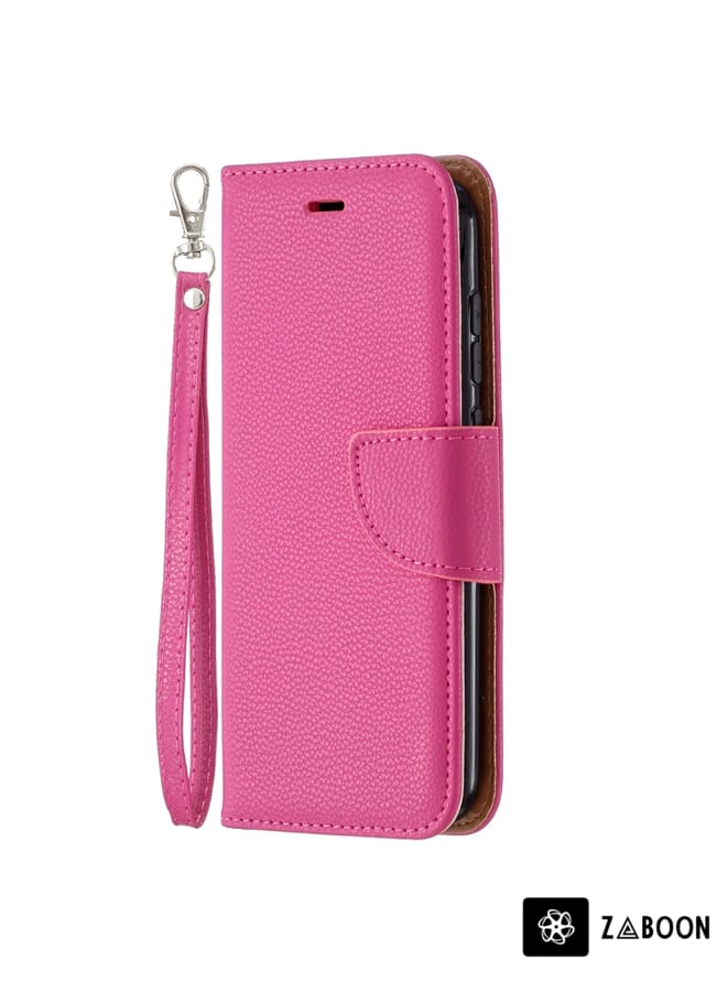 Zaboon Protective Case Cover For Nokia C1 Plus Litchi Texture Pure Color Horizontal Flip Leather Case with Holder & Card Slots & Wallet & Lanyard - Image 2