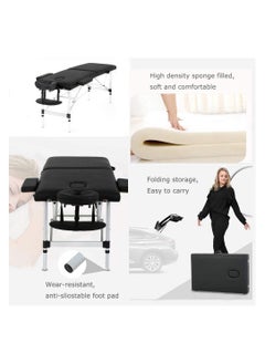 Cool Baby Portable Massage Table Professional Adjustable Folding Massage Bed with 3-part Wooden Frame Spa Bed Carrying Case Full Accessories Included  - Image 4
