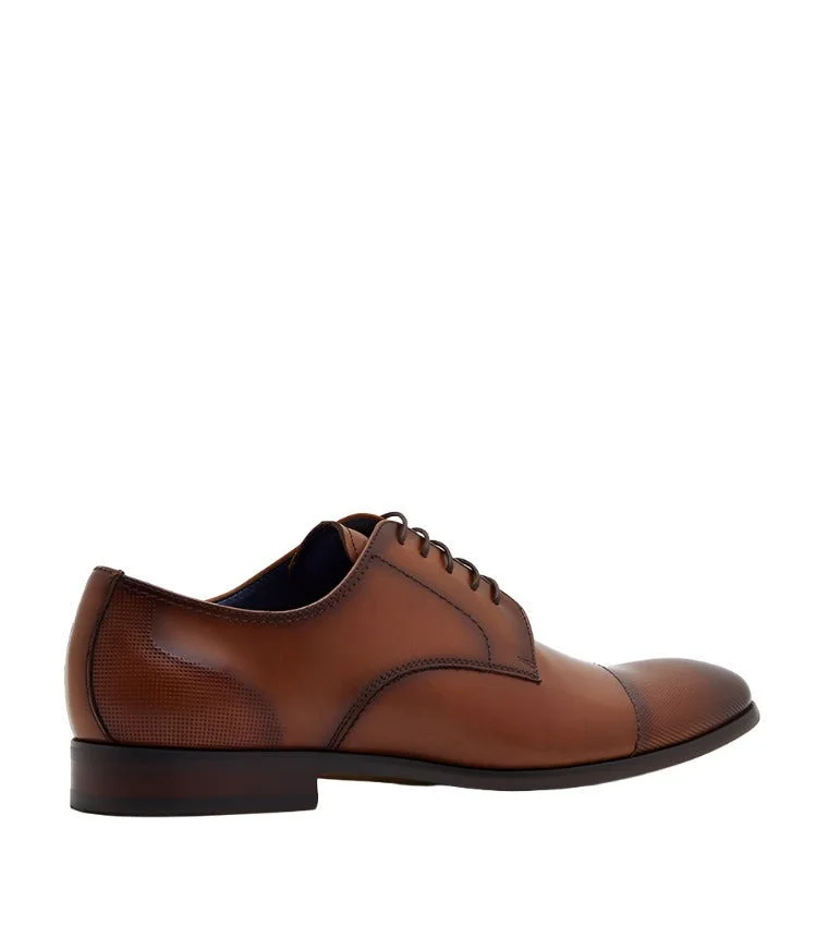 ستيف مادن Lace Up-Dress Tan Men's Shoes
