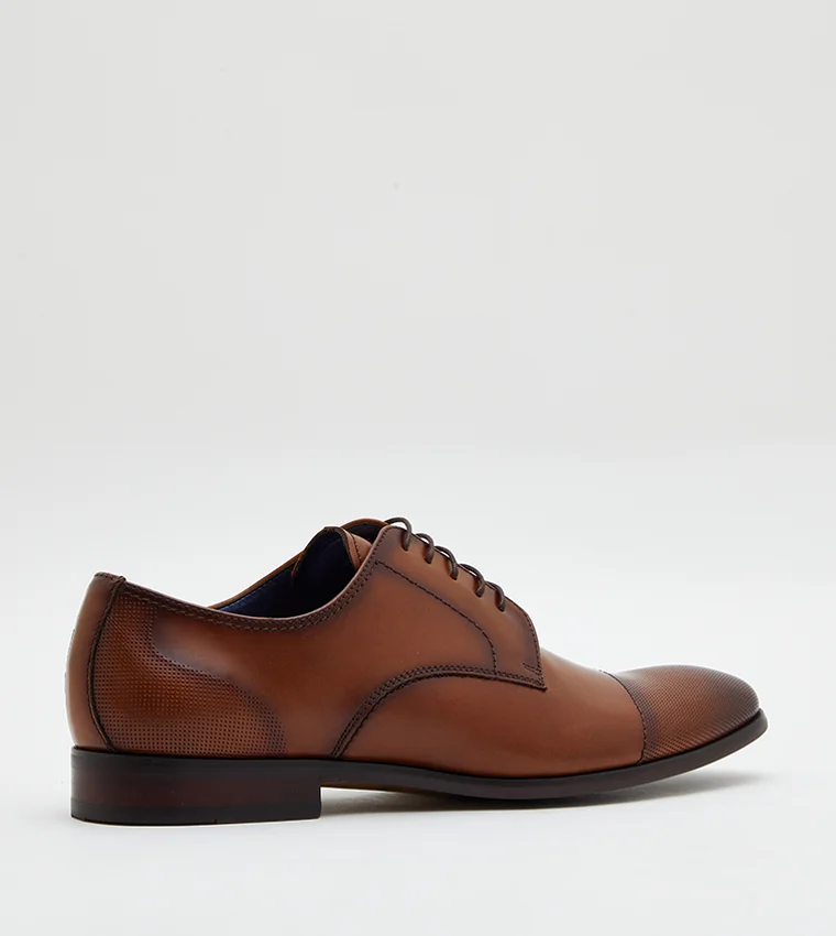 Steve Madden  Pasage Tan Leather Men's Lace-Up Shoes for Men | Best Price UAE