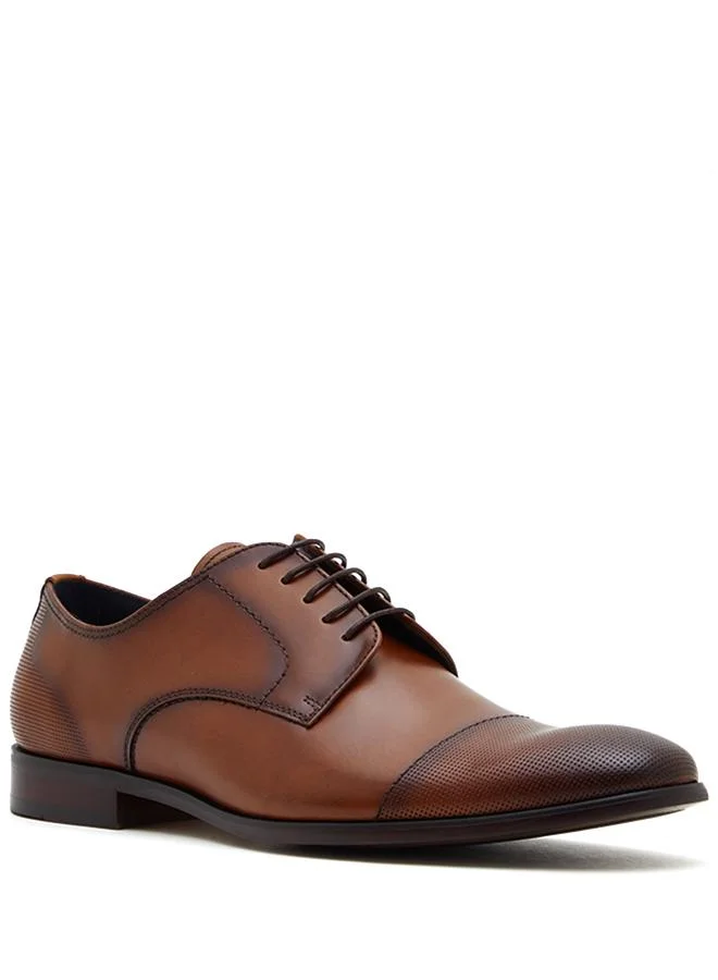 Pasage Tan Leather Men's Lace-Up Shoes