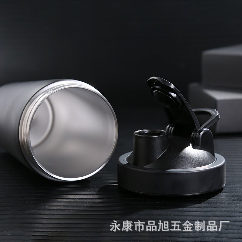Double Layer 304 Stainless Steel Thermos Cup Protein Powder Shake Cup Sports Fitness Portable Cup Logo Printing - Image 3