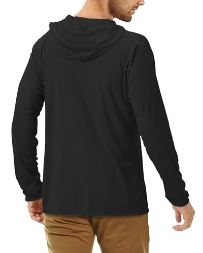 Roadbox Men's UPF 50+ Sun Protection Hoodie Shirt Outdoor UV Long Sleeve Fishing Shirts for Workout Running Swimming Hiking - Image 3