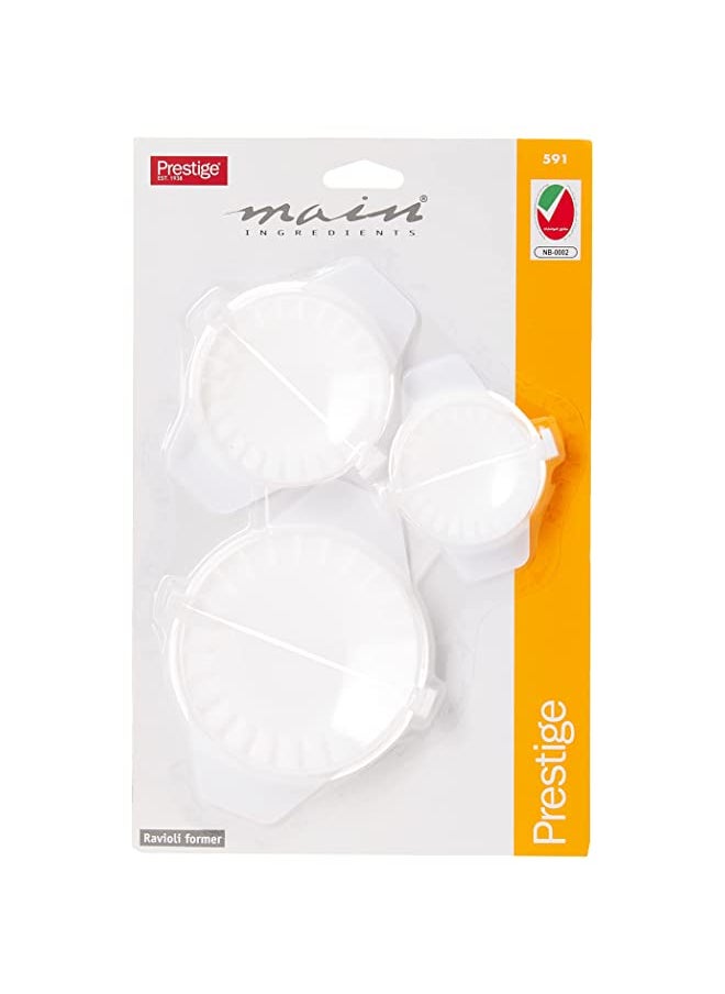 FACKELMANN - Fackelmann Set of Ravioli and Filled Pasta Shape Cutters and Sealers, Plastic, Multicoloured - Image 1