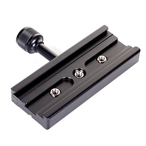 Hersmay 120mm Arca-Swiss Quick Release Plate with QR Clamp Adapter with 3/8" 1/4" Screw Hole Compatible for Camera Tripod Ball Head Monopod - Image 1