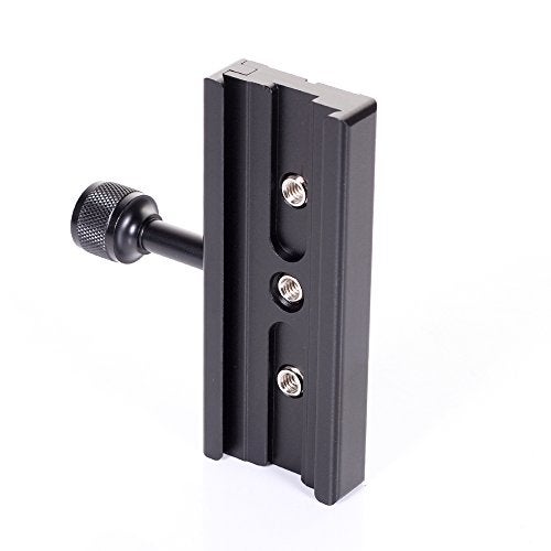 Hersmay 120mm Arca-Swiss Quick Release Plate with QR Clamp Adapter with 3/8" 1/4" Screw Hole Compatible for Camera Tripod Ball Head Monopod - Image 2