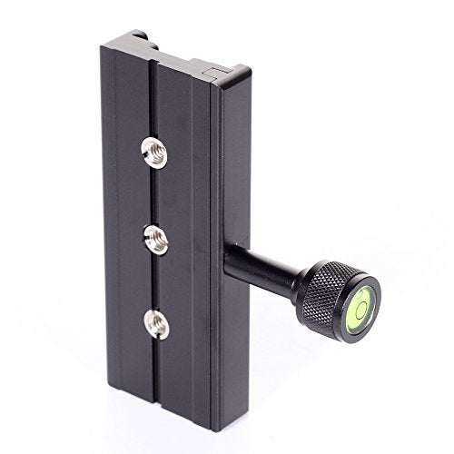 Hersmay 120mm Arca-Swiss Quick Release Plate with QR Clamp Adapter with 3/8" 1/4" Screw Hole Compatible for Camera Tripod Ball Head Monopod - Image 3