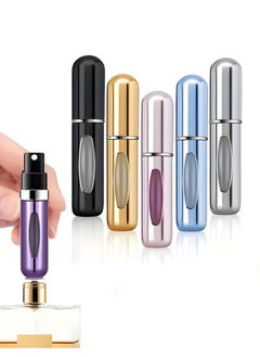 OAGA 5ml Mini Perfume Refill Bottle, 6pcs Refillable Perfume Spray Bottle, Scent Pump Case, Empty Perfume Bottles for Travel and Outgoing  - Image 2
