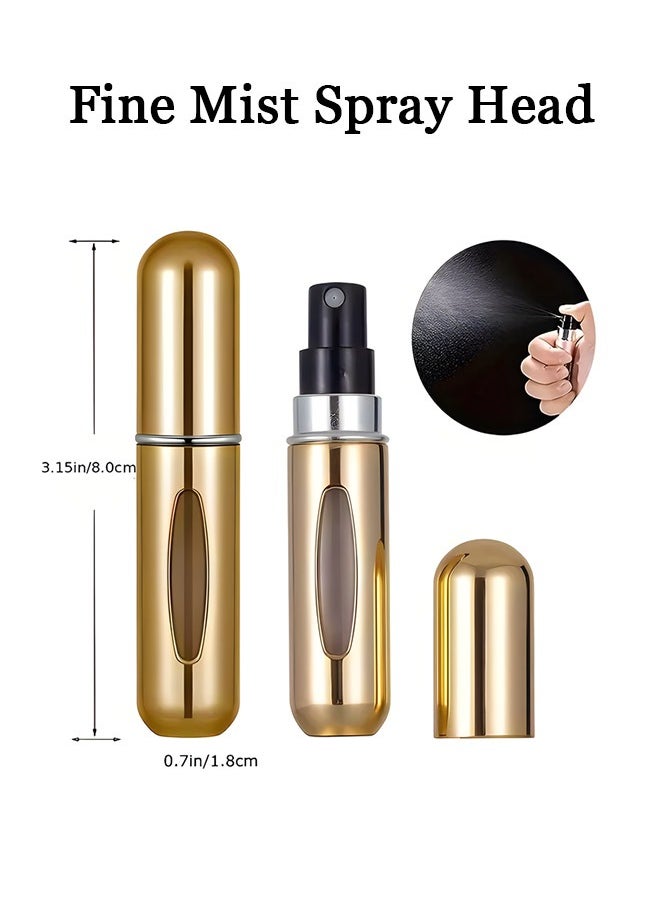 OAGA - 5ml Mini Perfume Refill Bottle, 6pcs Refillable Perfume Spray Bottle, Scent Pump Case, Empty Perfume Bottles for Travel and Outgoing - Image 1