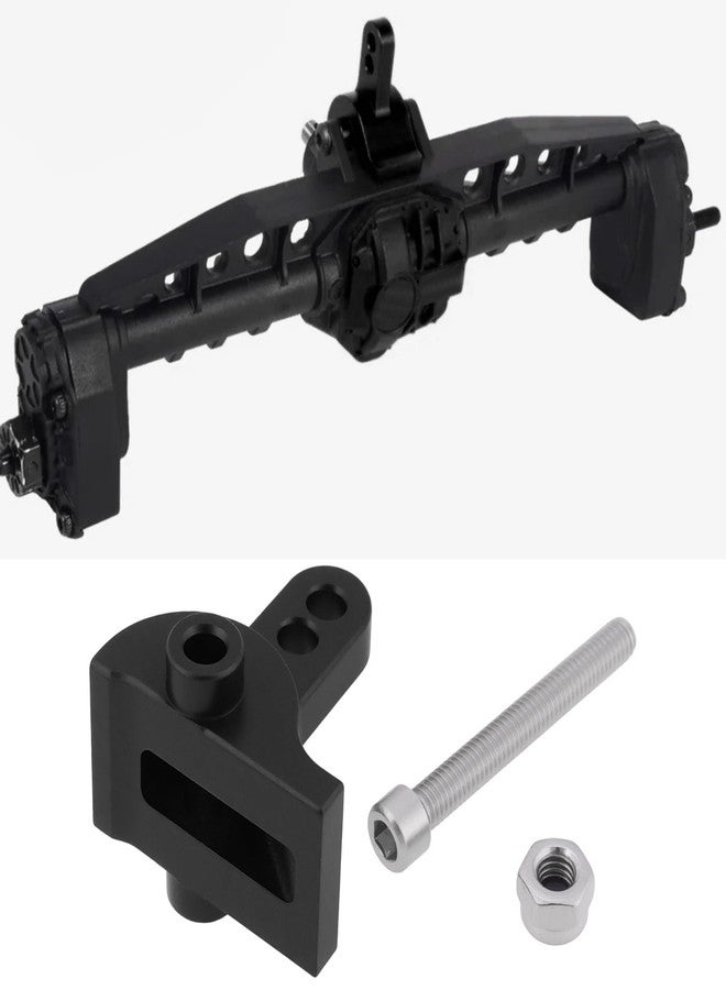 Micro Traders RC Car Rear Upper Link Riser Compatible with Axial SCX10 III AR45P 1/10 RC Crawler LCG Chassis DIY (Black) - Image 2