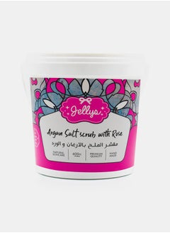 Jellys Argan Salt Scrub with Rose, 600g  - Image 1