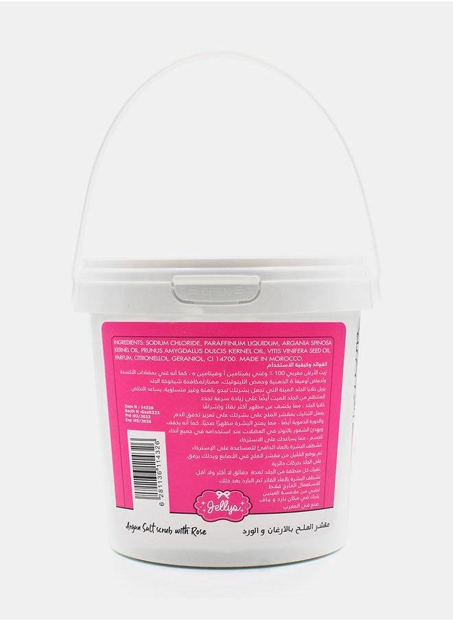 Jellys مقشر ملح الأرجان بالورد، 600 جرام  - Image 3