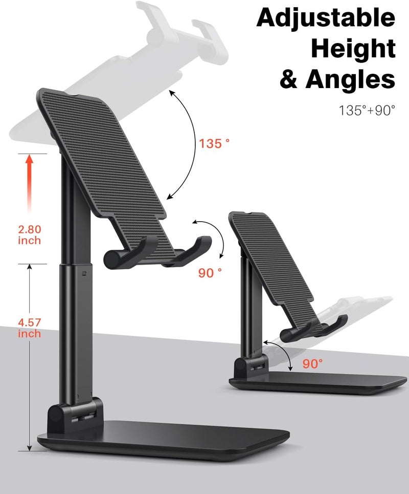 Anozer Tablet Stand Foldable & Adjustable, Monitor Stand 5.55*3.94" Wide, Fit for iPad Holder Stand Compatible with iPad Pro 11, 12.9/iPad 10.9 10th, Surface Pro, Portable Monitor 4.7-15.6" - Image 4
