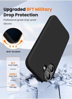 Theodor iPhone 16 Plus Black Protective Slim Fit Case Liquid Silicone Cover with Full Body Protection Anti-Scratch Shockproof Case For iPhone - Parkour special events  - Image 5