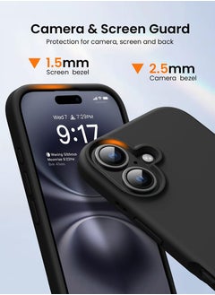 Theodor iPhone 16 Plus Black Protective Slim Fit Case Liquid Silicone Cover with Full Body Protection Anti-Scratch Shockproof Case For iPhone - Parkour special events  - Image 3