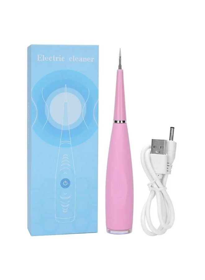 DubaiGallery Sonic Electric Toothbrush with USB Charger, Advanced Plaque Removal, Soft Bristle Head, Gentle on Gums, Portable Pink Handle, Ideal for Home and Travel Dental Care - Image 1