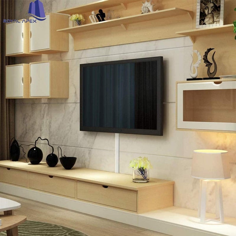 Royal Apex 90cm Square Cable Box Self Adhesive PVC Trunking White Wall Cord Cover Cable Concealer On-Wall Wire Cover Paintable Cable Management Raceway to Hide Wires - Pack of 3 (16x16MM) - Image 5