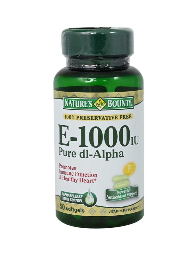NATURE'S BOUNTY Vitamin E 1000 IU 50s Softgels 