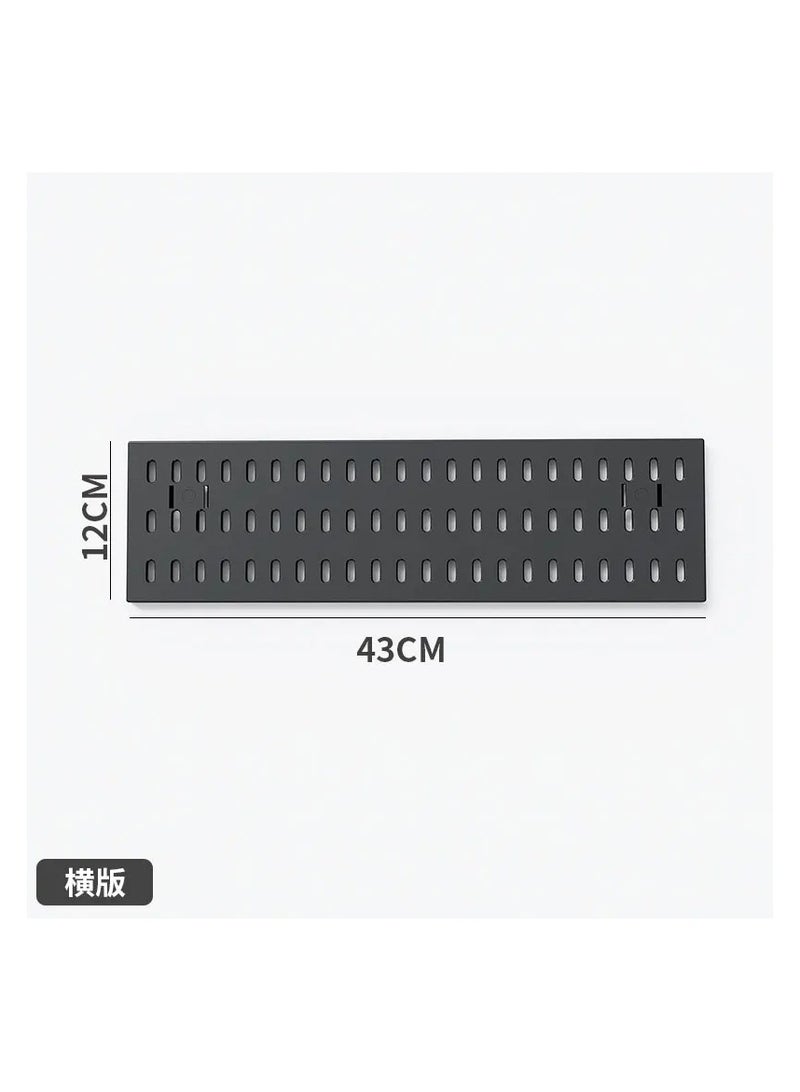 AROAQ Wall Hanging Perforated Pegboard Storage Kit, DIY Layout Pegboard Accessories, No Drilling, Crafts Organization - Image 1