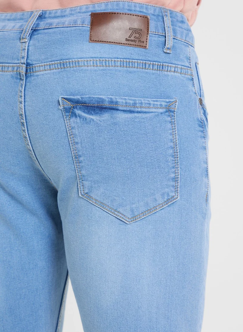 Seventy Five Mens Basic Jeans
