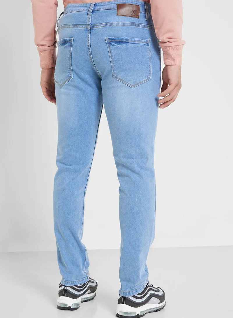 Seventy Five Mens Basic Jeans