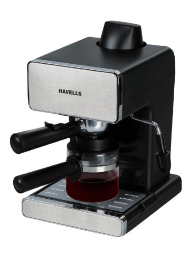 Havells Donato Espresso 800-950 Watt Stainless Steel Coffee Maker (Silver/Black) - Image 2