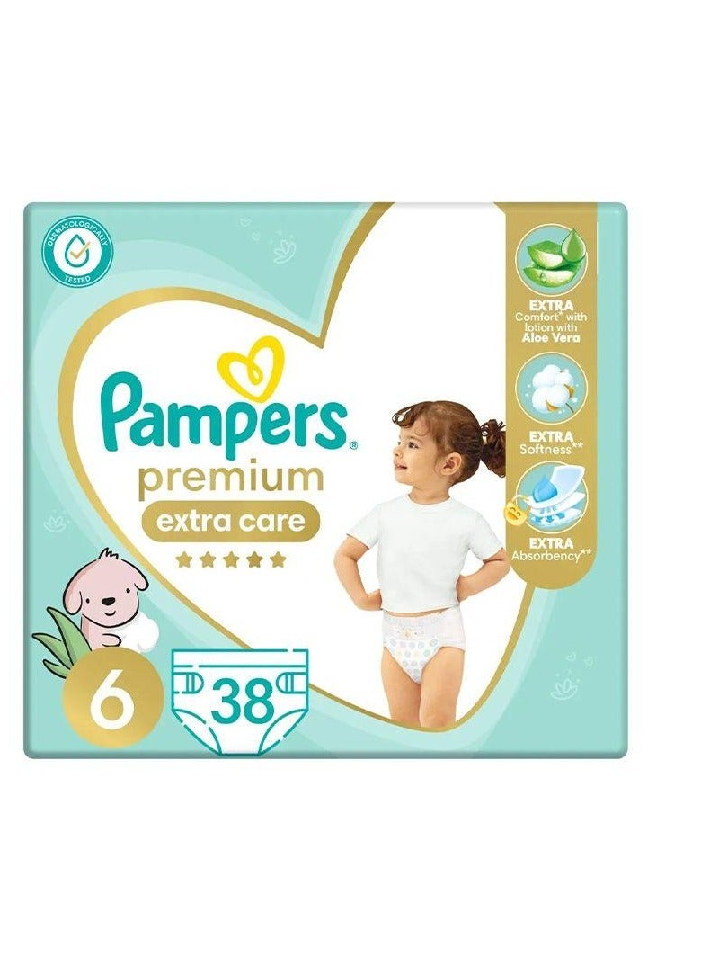 بامبرز بريميوم حفاضات ا طفال 38 حفاضة مقاس 6