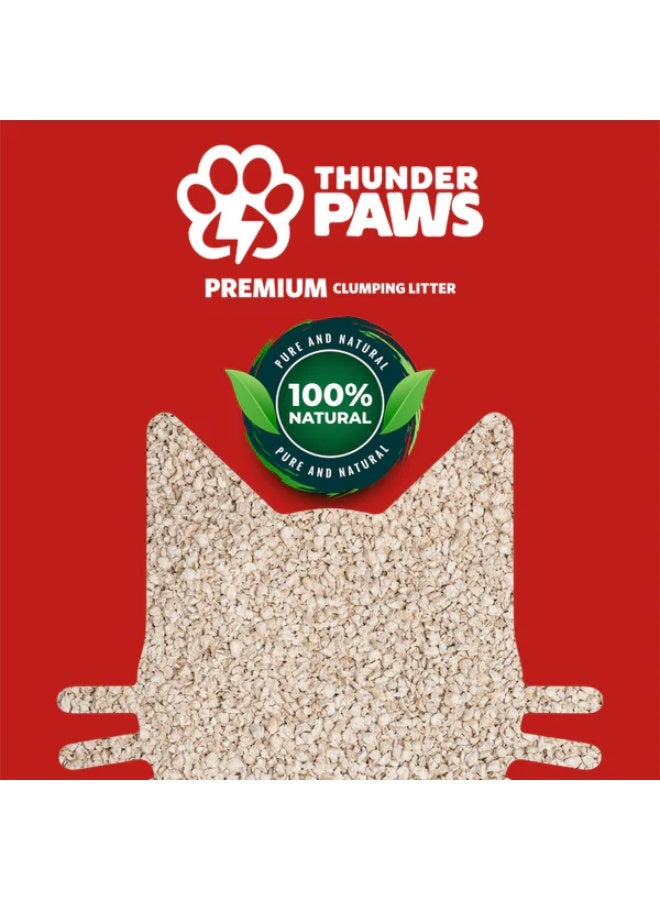 Thunder Paws Premium Hard Clumping Clay Cat Litter 10 L - Image 3
