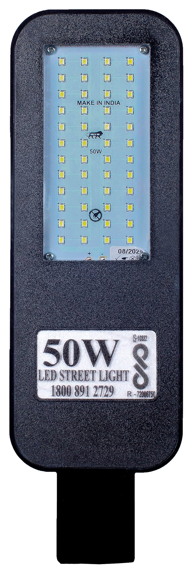 PE 50 Watts LED Waterproof Street Outdoor Light IP65, 140 Per watt Lumens with 3 Wall Clamps and 2 Years Warranty (Pack of 3) - Image 2