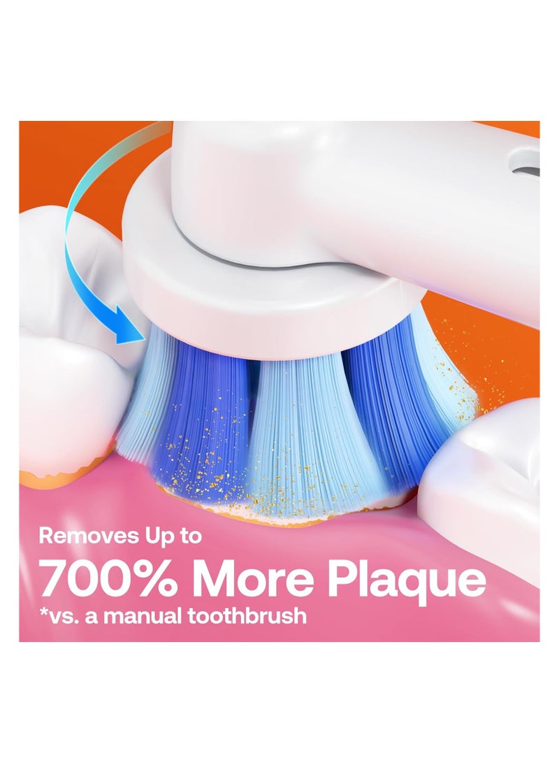 بيتفي فرشاة أسنان كهربائية دوارة R2 للبالغين مع 8 رؤوس فرشاة، حقيبة سفر، 5 أوضاع فرشاة أسنان قابلة لإعادة الشحن مع مستشعر ضغط، شحن سريع لمدة 3 ساعات لمدة 30 يومًا، أبيض - Image 2