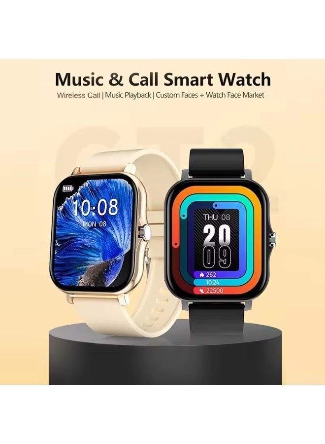YoMaJ Fitpolo Smart Watches for Women Men, 1.8" Fitness Tracker Watch for Android iOS, Waterproof Activity Trackers with 100 Sports, GPS via Phone, Heart Rate Sleep SpO2 Monitor - Gray - Image 5