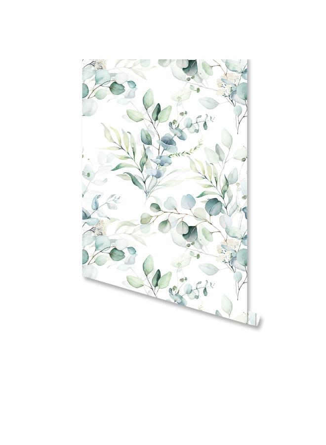Bluejw Watercolor Eucalyptus Leaves Decorative Wallpaper Plant Leaves Nursery Ins Wind Self-adhesive Wallpaper  E-commerce Hot RW221 - Image 5