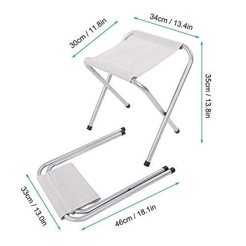 DHAVL Kavid Portable Folding Chair Stool AntiSlip for Travelling Fishing Hiking Beach Garden Stool Lawn Patio Perfect Adult Chair Ultralight Sport Leisure Picnic BBQ Beach Chair Multi Color - Image 3