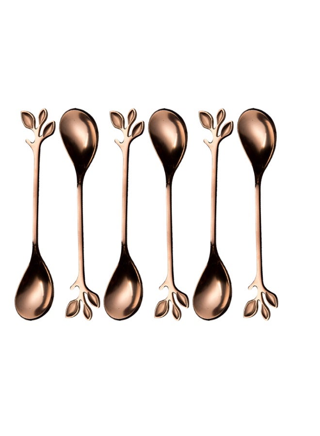 6-Piece Stainless Steel Coffee Spoon Set - Image 1
