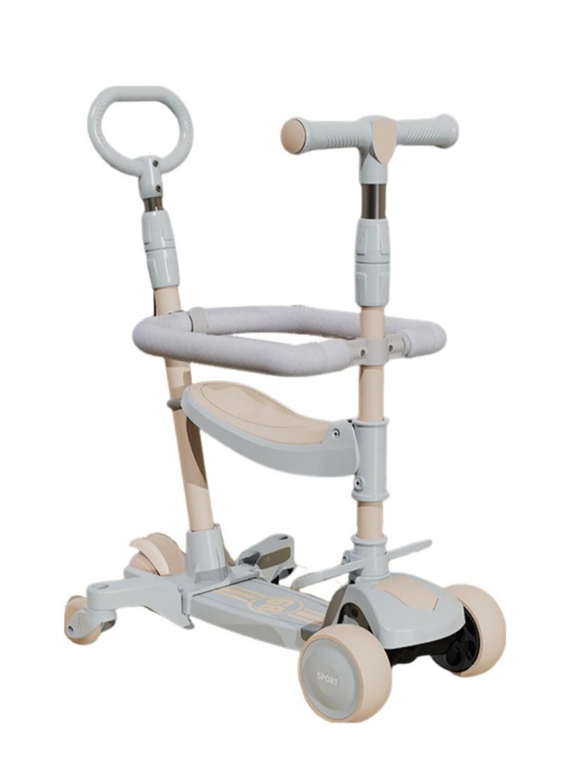 Sharpdo - 4  in 1 Children's Scooter Ride Glide Fold and Grow with Your Child Children's Kick Scooter Seat Music and Safety Features Included - Image 1