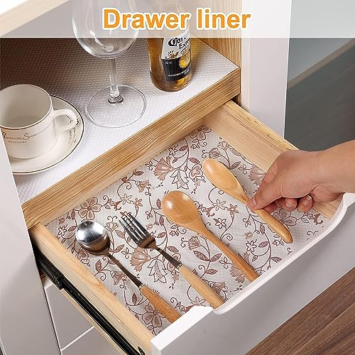 Vocal Store Solid Kitchen Drawer/Cabinet Shelf Mat|PVC Material|Adjustable Size 10 Meter Roll, Cream - CDOJ1-P20-10M - Image 3