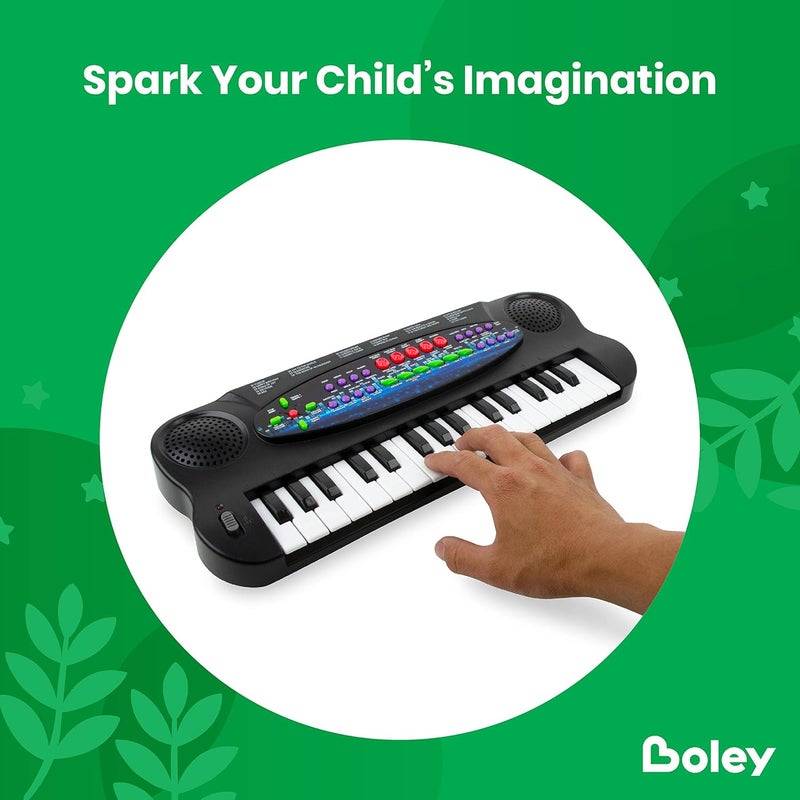 BOLEY Boley Electronic Toy Keyboard for Kids  22 Demo Songs Mini Piano for Boys and Girls  Musical Instrument with Realistic Keys Tone Bass Percussion  Child Safe  Ages 3 and Up - Image 3
