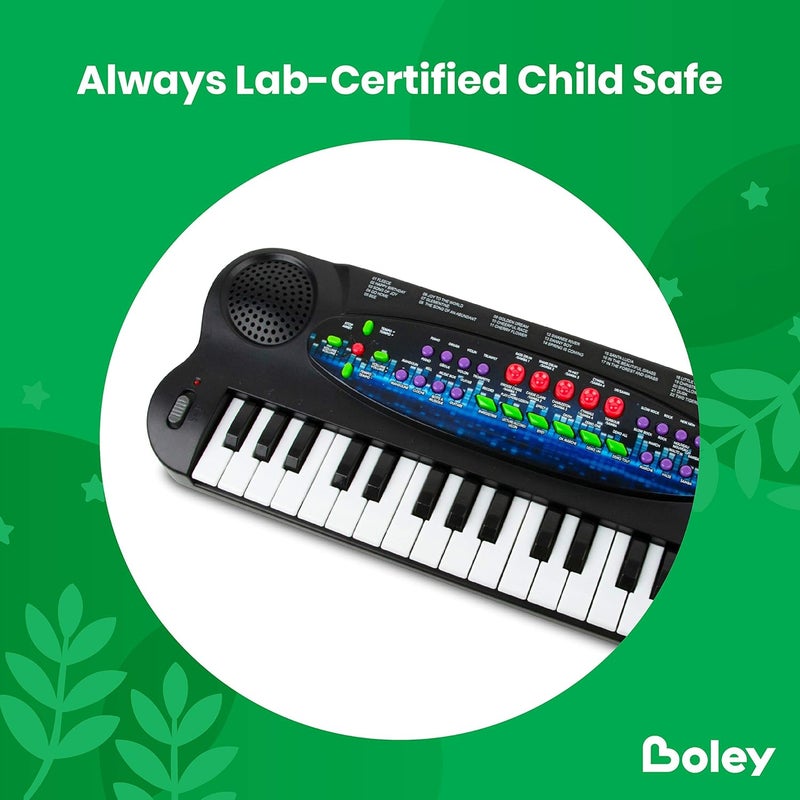 BOLEY Boley Electronic Toy Keyboard for Kids  22 Demo Songs Mini Piano for Boys and Girls  Musical Instrument with Realistic Keys Tone Bass Percussion  Child Safe  Ages 3 and Up - Image 4